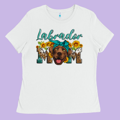 Labrador Mom Ladies Tee Designed By Artiststas