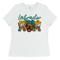 White labrador mom Ladies Tee - Artiststas