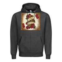 Charcoal Heather fear is temporary regret is forever Zipper Hoodie - TumblerDesignByShophia