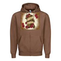 Chestnut fear is temporary regret is forever Zipper Hoodie - TumblerDesignByShophia
