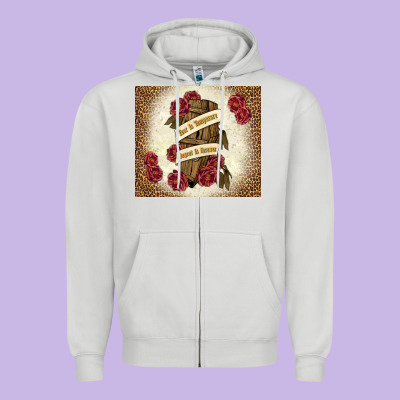 Fear Is Temporary Regret Is Forever Zipper Hoodie Designed By Tumblerdesignbyshophia