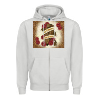 Dove Grey fear is temporary regret is forever Zipper Hoodie - TumblerDesignByShophia