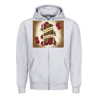 Heather Grey fear is temporary regret is forever Zipper Hoodie - TumblerDesignByShophia