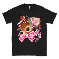 Black reindeer head christmas Classic Tee - MaliasSmallBusiness
