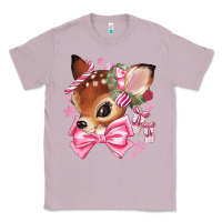 Lilac reindeer head christmas Classic Tee - MaliasSmallBusiness