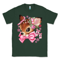 Sports Green reindeer head christmas Classic Tee - MaliasSmallBusiness