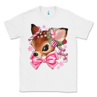 White reindeer head christmas Classic Tee - MaliasSmallBusiness