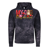 Cloud Black my dog is my valentine Vintage Hoodie - NancyCooperArtShop