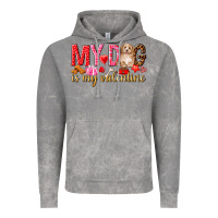Cloud Rock my dog is my valentine Vintage Hoodie - NancyCooperArtShop
