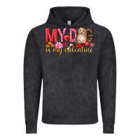 Vintage Black my dog is my valentine Vintage Hoodie - NancyCooperArtShop