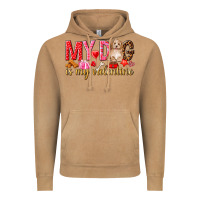 Vintage Camel my dog is my valentine Vintage Hoodie - NancyCooperArtShop