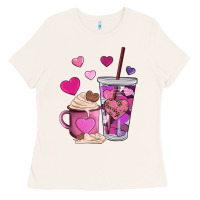 Bone valentines day heart coffe Ladies Tee - AdoDesignShop