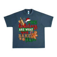 Midnight Navy The holidays are what you bake them Urban Heavy Tee - NancyCooperArtShop