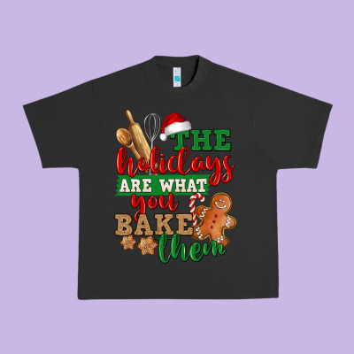 The Holidays Are What You Bake Them Urban Heavy Tee Designed By Nancycooperartshop