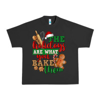 Pigment Black The holidays are what you bake them Urban Heavy Tee - NancyCooperArtShop