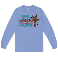 Colony Blue he has taken my brokenness and turned it into my p Long Sleeve Tee - Artiststas