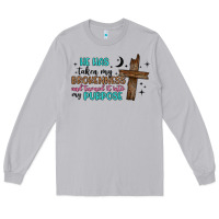 Moon Dust he has taken my brokenness and turned it into my p Long Sleeve Tee - Artiststas