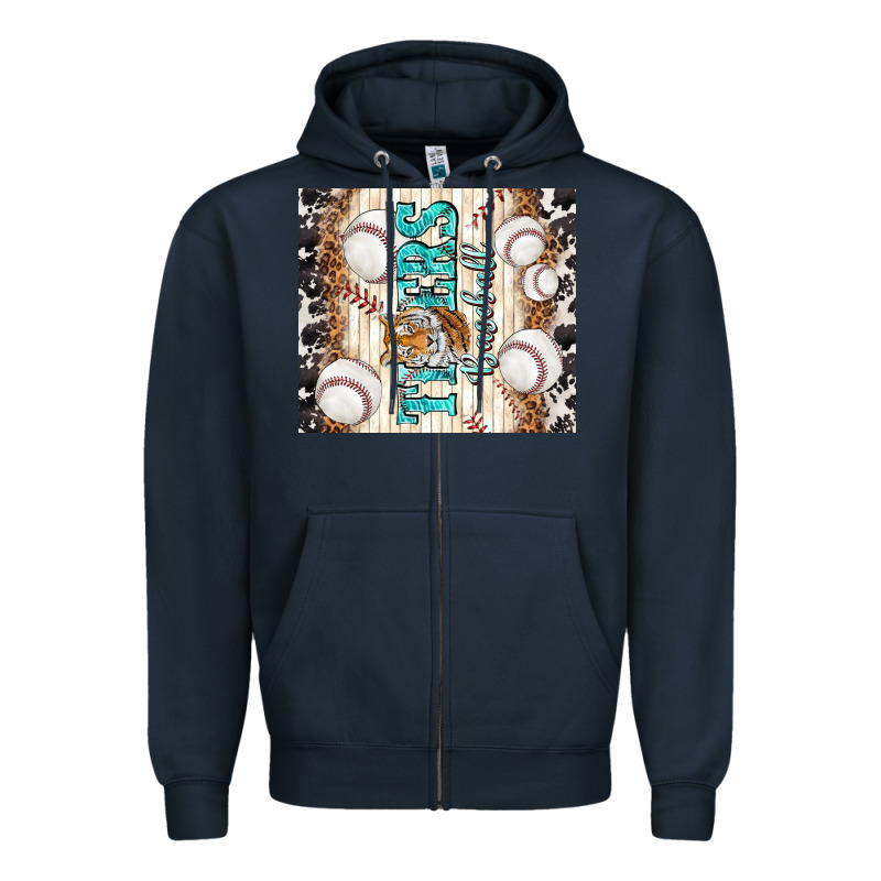 Tigers Baseball With Tiger Zipper Hoodie by TumblerDesignByShophia | Teevron