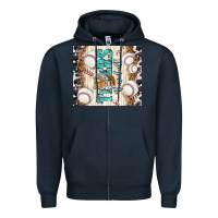 Navy tigers baseball with tiger Zipper Hoodie - TumblerDesignByShophia