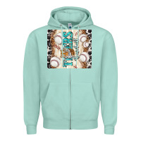 Seafoam tigers baseball with tiger Zipper Hoodie - TumblerDesignByShophia
