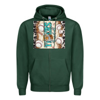 Sports Green tigers baseball with tiger Zipper Hoodie - TumblerDesignByShophia