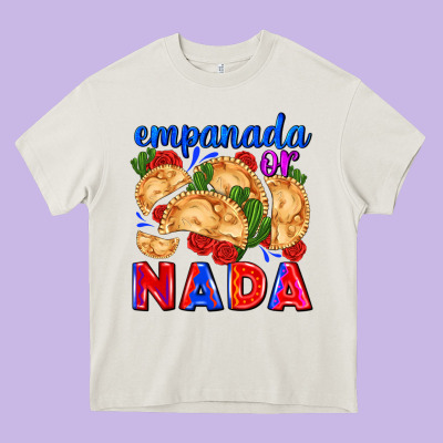 Empanada Or Nada Heavy Core Tee Designed By Adodesignshop