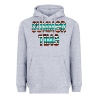 Heather Grey summer time serape doodle Heavyweight Hoodie - CowCowDesign