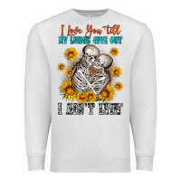 Oatmeal Heather i love you till my lungs give out Premium Sweatshirt - OliviaCreatesArt