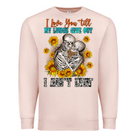 Pale Pink i love you till my lungs give out Premium Sweatshirt - OliviaCreatesArt