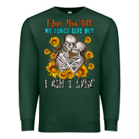 Sports Green i love you till my lungs give out Premium Sweatshirt - OliviaCreatesArt
