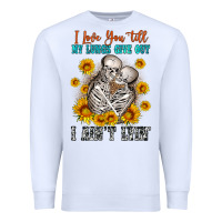 White i love you till my lungs give out Premium Sweatshirt - OliviaCreatesArt