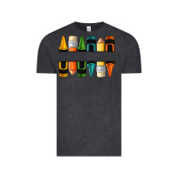Vintage Black custom crayons with pencil Vintage Tee - NancyCooperArtShop