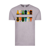 Vintage Zinc custom crayons with pencil Vintage Tee - NancyCooperArtShop