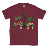 Burgundy just one more plant Classic Tee - MaliasSmallBusiness