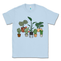 Dusty Blue just one more plant Classic Tee - MaliasSmallBusiness