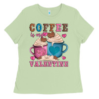 Matcha valentines day coffe is my valentine Ladies Tee - AdoDesignShop