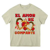 Mossy el amor se comparte with churros Heavy Core Tee - AdoDesignShop