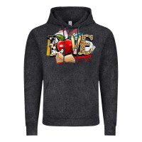 Vintage Black teacher school love Vintage Hoodie - NancyCooperArtShop