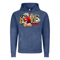 Vintage Denim teacher school love Vintage Hoodie - NancyCooperArtShop