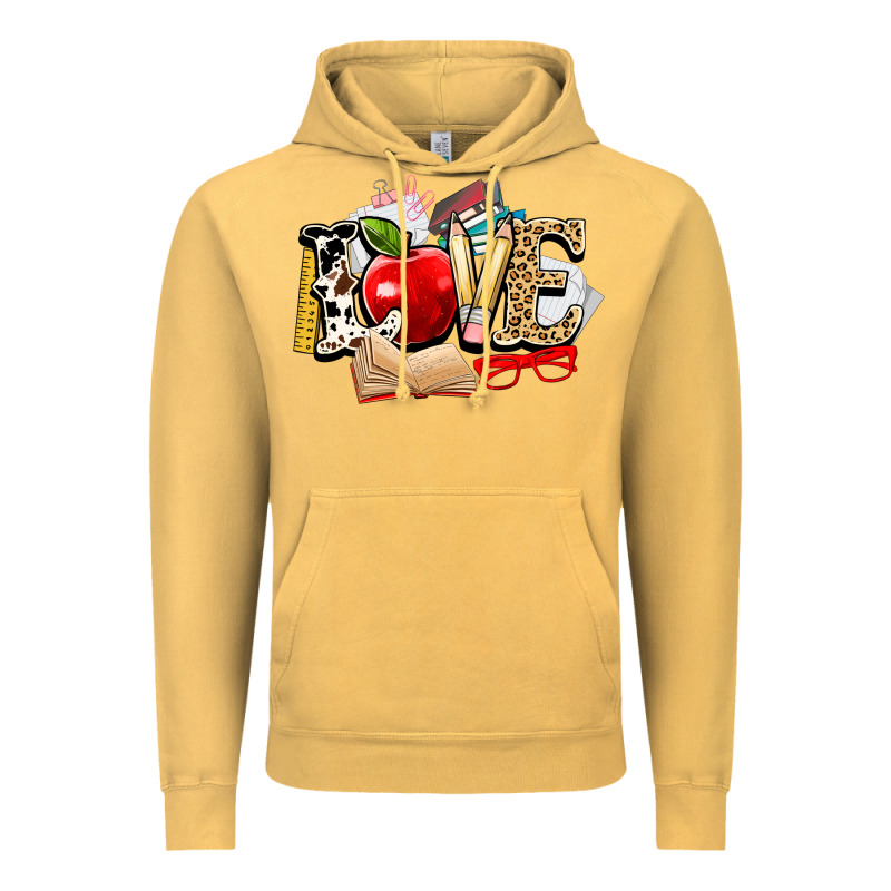 Teacher School Love Vintage Hoodie by NancyCooperArtShop | Teevron