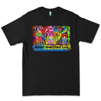 Black accept understand love autism awareness western background Premium Tee - BarkalooDesign