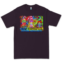 Plum accept understand love autism awareness western background Premium Tee - BarkalooDesign