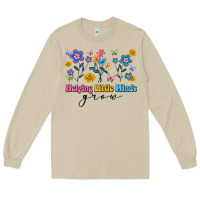 Mushroom helping little minds grow Long Sleeve Tee - Artiststas