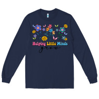 Navy helping little minds grow Long Sleeve Tee - Artiststas