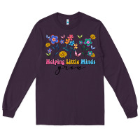 Plum helping little minds grow Long Sleeve Tee - Artiststas