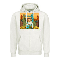 Oatmeal Heather small town girl Zipper Hoodie - TumblerDesignByShophia