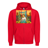Red small town girl Zipper Hoodie - TumblerDesignByShophia