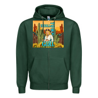Sports Green small town girl Zipper Hoodie - TumblerDesignByShophia