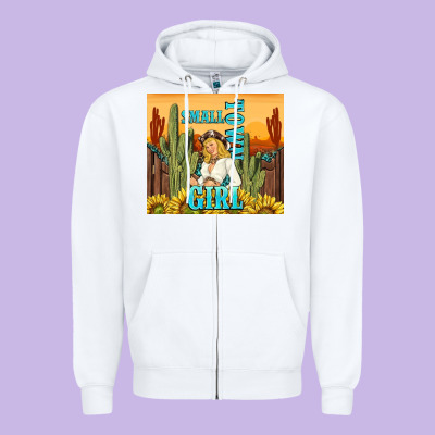 Small Town Girl Zipper Hoodie Designed By Tumblerdesignbyshophia