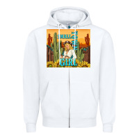 White small town girl Zipper Hoodie - TumblerDesignByShophia